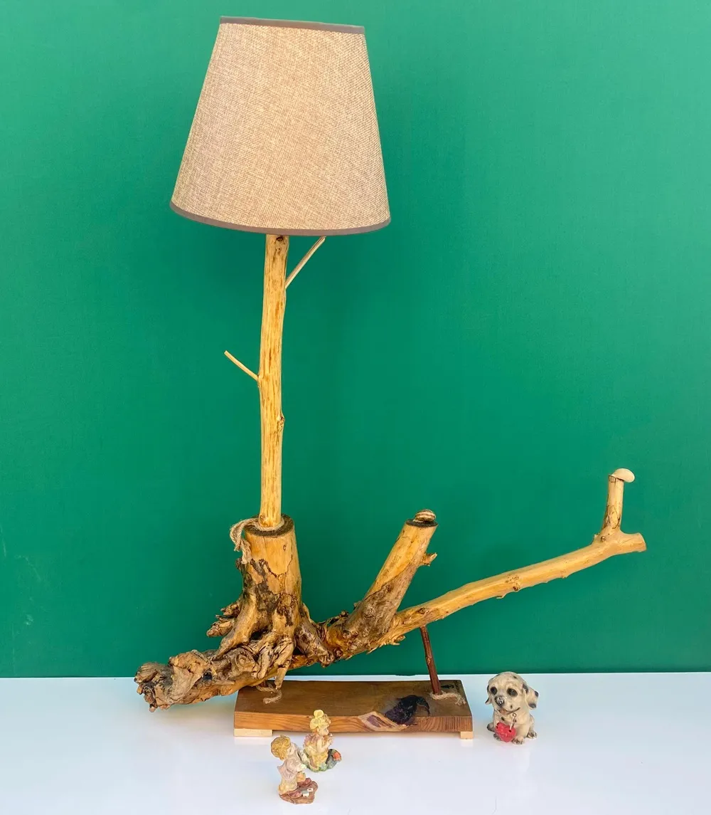 Bekçi ve Melekleri Ahşap Lambader